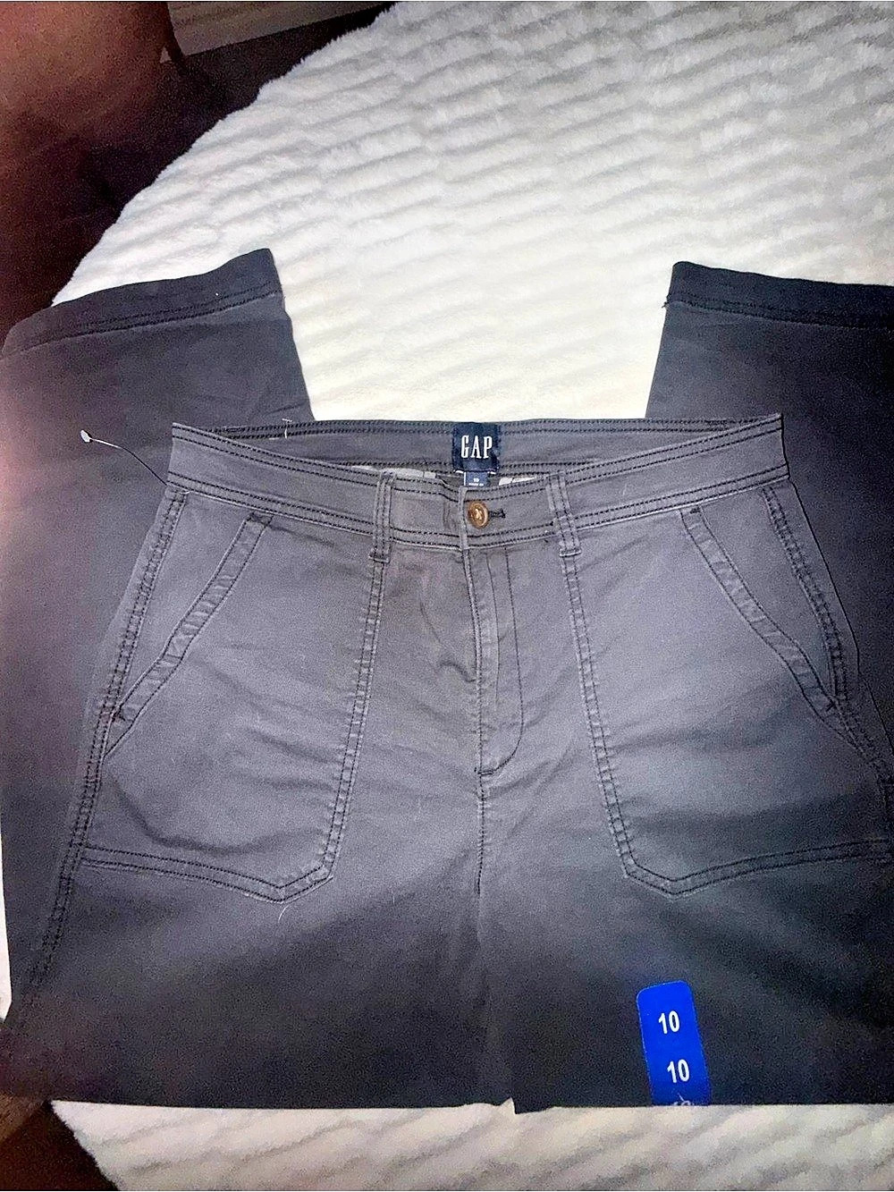 Gap Ankle Chino Pants in Black Size 10 - Picture 2 of 13